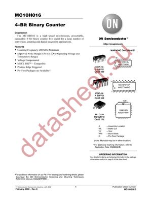 MC10H016L datasheet  